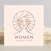 Salon rose vif féminin et carte de rendez-vous Spa