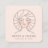 Salon rose vif féminin et carte de Spa (Devant)