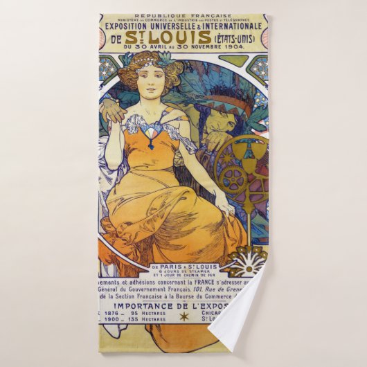 Salon Saint-Louis, Mucha (Serviette de bain)
