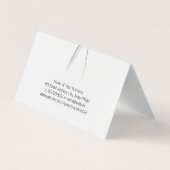 Salon Scharen | Artistiek Rood Aquarel Visitekaartjes (Achterkant)