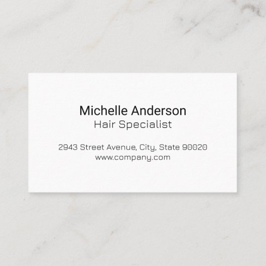 Salon Scissors | Hair Stylist Logo | WATERVERF Visitekaartje (Achterkant)