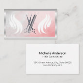 Salon Scissors | Hair Stylist Logo | WATERVERF Visitekaartje (Voorkant / Achterkant)