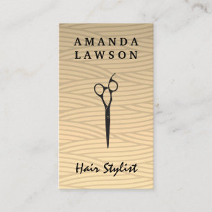 Salon Scissors   Weave Pattern Visitekaartje
