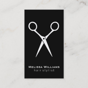 Salon Shears   wit Visitekaartje