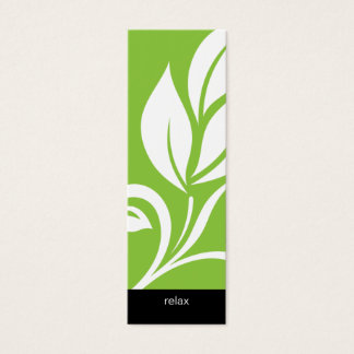 Salon Signet Spa haricot feuille fleurie vert