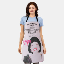 Salon Spa Apron-tekst Glamoureuze gezicht Schort