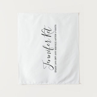 Salon spa-bedrijfsaanbieding website bezoeken een wandkleed