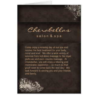 Salon Spa Brochure Beige Brown