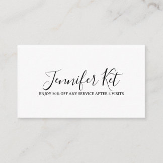 Salon spa business discount offer website visits a informatiekaartje