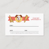 Salon Spa de chien - Carte de rendez-vous (Dos)