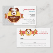Salon Spa de chien - Carte de rendez-vous (Devant / Derrière)