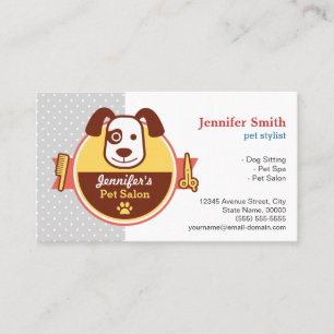 Salon Spa de chien - Carte de rendez-vous