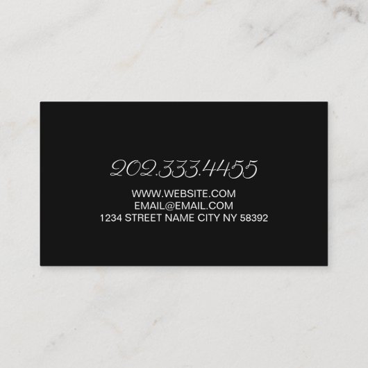 Salon & Spa Esthetician Visitekaartje (Achterkant)