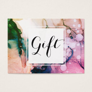 *~* Salon & Spa Feminine Chic Abstract Artistic Visitekaartje