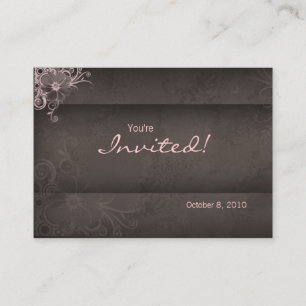 Salon spa Invitation rose brun Carte postale