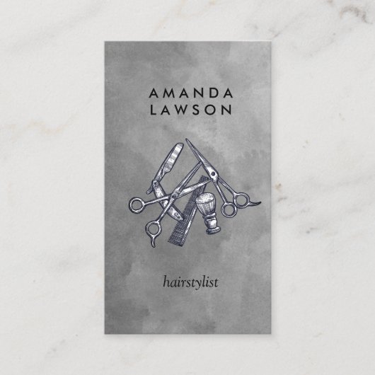 Salon Tools Waterverf Visitekaartje (Voorkant)