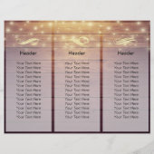 Salon Tri-Fold Brochures Hood Floral String Lights (Achterkant)