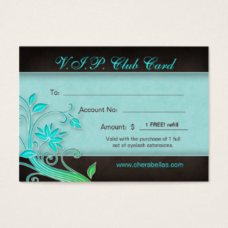 Salon VIP Card Spa tendance Floral BG