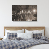 Saloon Bar Interior Mannen Man Cave 1890's Fotopub Canvas Afdruk (Insitu (Slaapkamer))