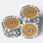  saloon stijl houten poker chips (Opstapeling)
