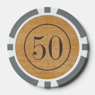 saloon stijl houten poker chips