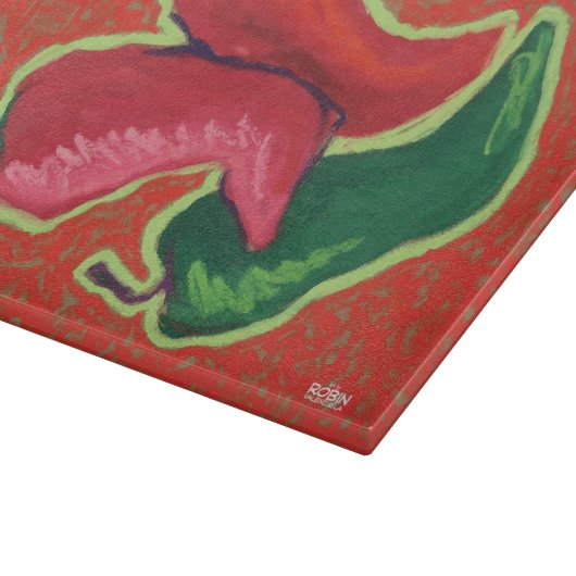 "Salsa!" 8x11 snijkaart Snijplank (Hoek)