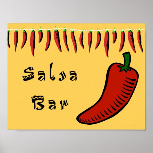 Salsa Bar Poster (Voorkant)