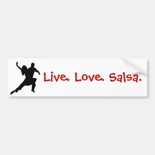 Salsa Bumpersticker (Voorkant)