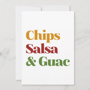 Salsa Chips en Guac Bedankkaart