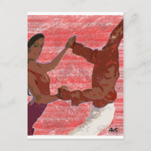 SALSA DANCERS BRIEFKAART