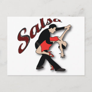 Salsa Dancers Briefkaart