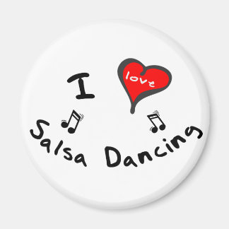 Salsa Dancing Gifts - I Heart Salsa Dancing Magneet
