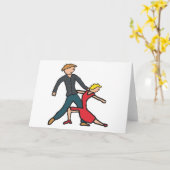 Salsa Dancing Kaart (Gele Bloem)