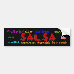 Salsa Dancing Lovers Dance Moves Bumpersticker