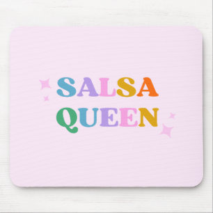 Salsa dans typografie retro modern muismat