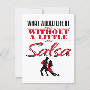 Salsa danser dansen wat het leven zou zijn briefkaart