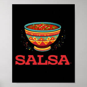 Salsa en chips die overeenkomen met paar Halloween Poster