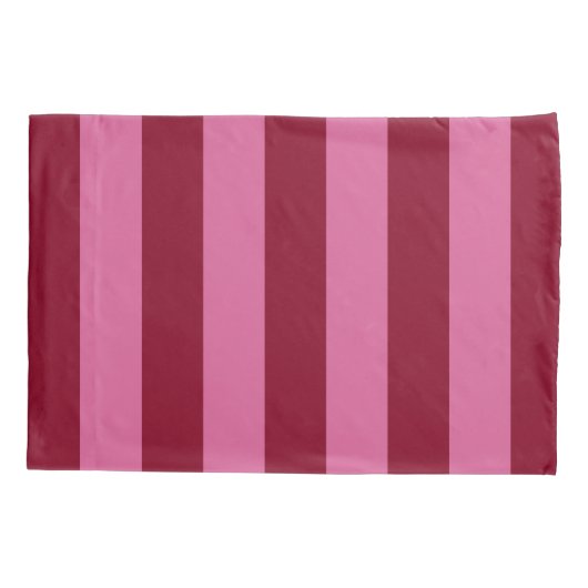 Salsa Flamingo Pink Stripe Kussensloop (Achterkant-Links)