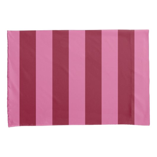 Salsa Flamingo Pink Stripe Kussensloop (Voorkant-Rechts)