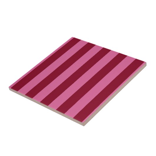Salsa Flamingo Pink Stripe Tegeltje (Zijkant)