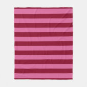 Salsa Flamingo Roze Streep Fleece Deken (Voorkant)