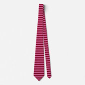 Salsa Flamingo Roze Streep Stropdas (Voorkant)