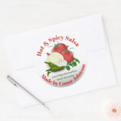 Salsa Hot & Spicy 3" Circle Sticker (Envelop)