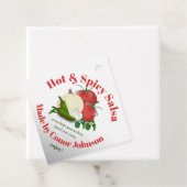 Salsa Hot & Spicy Gift Bedankjes Labels (In situ)