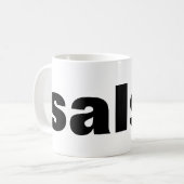salsa koffiemok (Voorkant links)