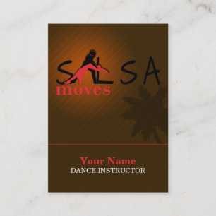 Salsa Moves - Business-, Schedule Card Afsprakenkaartje