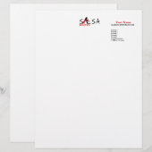 Salsa Moves - Letterhead Custom Briefhoofd (Voorkant / Achterkant)