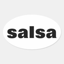 salsa ovale sticker