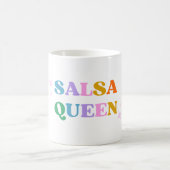 Salsa queen retro moderne kleurrijke schattige Mok (Center)