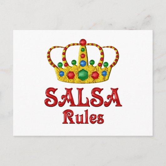 SALSA-REGELS BRIEFKAART (Voorkant)